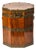 Antique English Mahogany Octagonal Chest With Brass Fittings For Sale