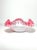 American 1940s Vintage Fenton “Peach Crest” Pink & Milk Glass Ruffled Crimped Bowl For Sale - Image 3 of 7