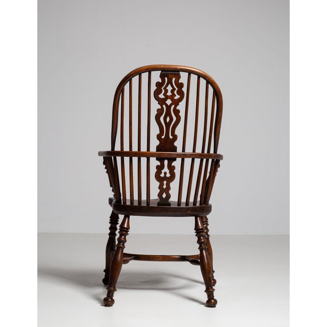 Wood 19th Century France Brown Wood Armchair For Sale - Image 7 of 10