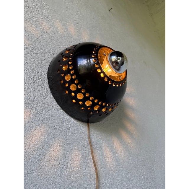 Ceramic Wall Light in the style of Pelletier, 1960s For Sale - Image 14 of 18