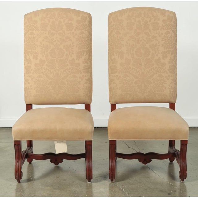 A sophisticated set of six Ralph Lauren dining chairs inspired by the elegance of Louis XIV design. Crafted with richly...