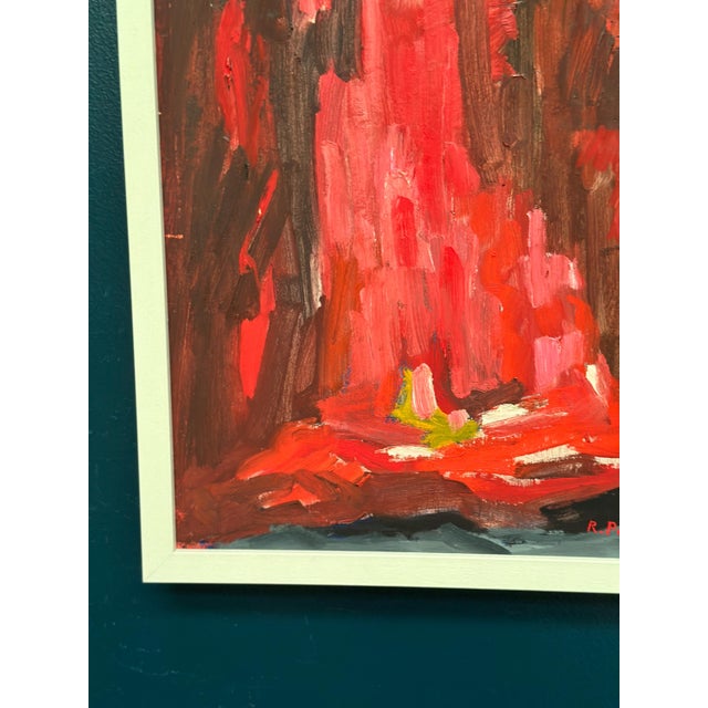 Rune Pettersson, Abstract Composition in Red, 1950s, Oil on Panel, Framed For Sale - Image 12 of 18