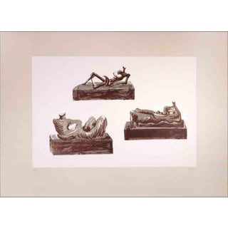 Henry Moore, Figures Lithograph Edition of 50, 1976, Lithograph For Sale