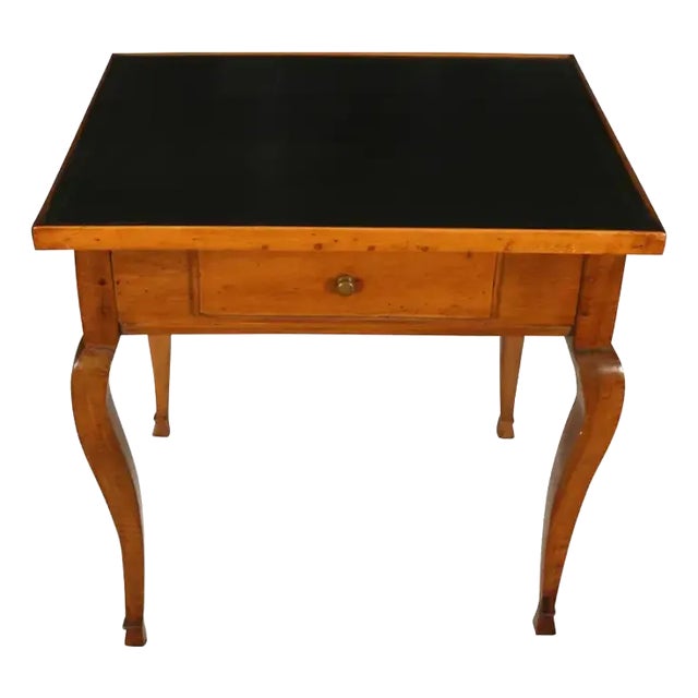 French Leather Top Writing Table For Sale