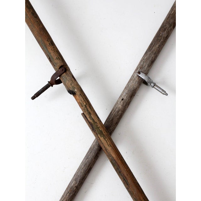Vintage Wooden Boat Oars Pair For Sale - Image 9 of 15