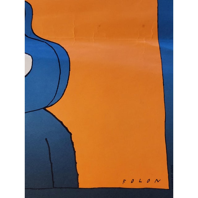 1970s Poster from Jean Michel Folon Music, 1974 For Sale - Image 5 of 13