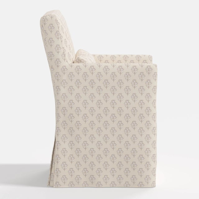 Not Yet Made - Made To Order Stoffer Home x Cloth & Company Lindy Slipcover Dining Arm Chair in Francie Cream For Sale - Image 5 of 7