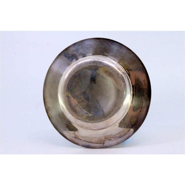 Plain Silver Catchall with Double Edge Frieze For Sale - Image 3 of 7