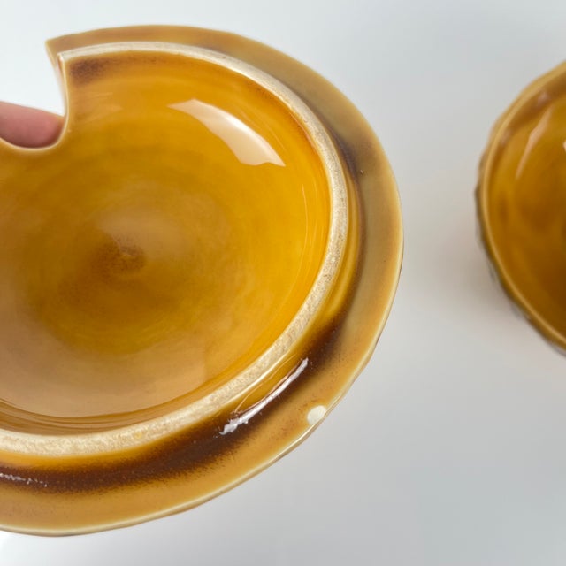 Cherry Slipware Sugar Bowl from Sarreguemines, 1970s For Sale - Image 6 of 10