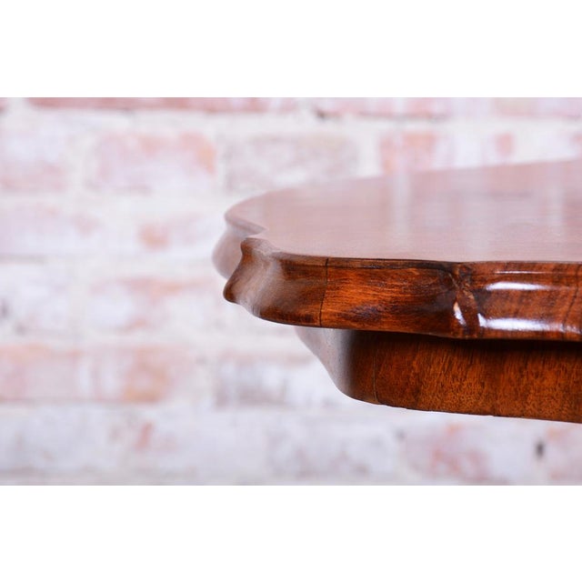 Czech Biedermeier Coffee Table in Beech and Walnut, 1880s For Sale - Image 11 of 15