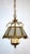 Antique French Brass and Glass Chandelier from Unbekannt, 1930s For Sale - Image 10 of 10