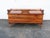 Brown Early 1900s Carved Bench Cedar Chest Blanket Trunk 6365 For Sale - Image 8 of 12