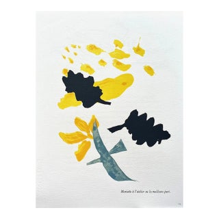 Georges Braque La Meilleure Part Lithograph a Mme La Pierre 1982 For Sale