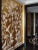Gold W36" * H100"/Panel, Hand-Painted Chinoiserie Birds and Flowers Wallpaper, Gold Leaf Wallpaper, Custom Panel Size Available For Sale - Image 8 of 11