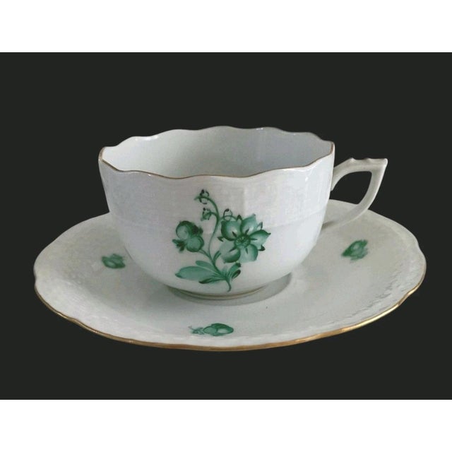 1950s Vintage Herend (1948-1993) Set of Four Coffee Cups With Saucers - 8 pcs For Sale - Image 5 of 10