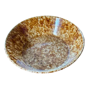 Bennington Splatter-Pattern Large Bowl From the 1930s