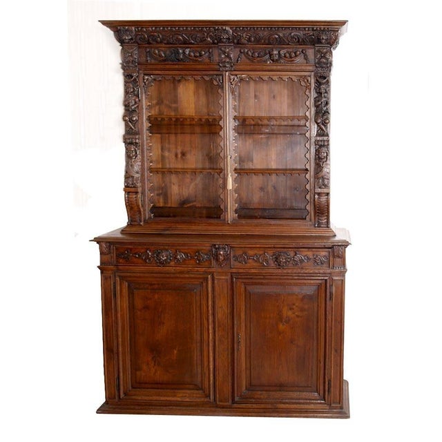 16th-Century Ligurian Carved Oak & Chestnut Credenza For Sale - Image 10 of 10