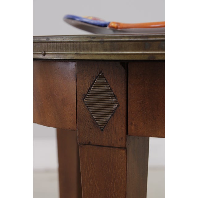 French Gien Louis XVI Tray Top Oval Side Table For Sale - Image 13 of 15