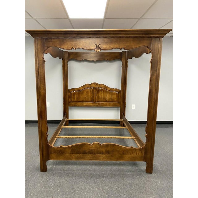Ethan Allen Queen Canopy Poster Bed Chairish