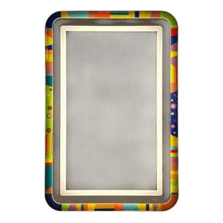 Aurea G Wall Mirror in Stainless Steel by Jonathan Amar Studio For Sale