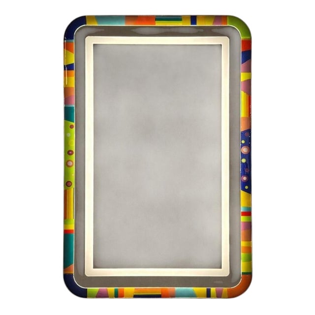 Aurea G Wall Mirror in Stainless Steel by Jonathan Amar Studio For Sale