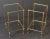 French Modern Rectangular Two-Tiered Side Tables of Brass and Glass For Sale In Austin - Image 6 of 9