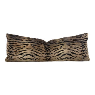 Animalia Velour Velvet Large Lumbar Pillow For Sale