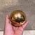 Jaru of California 1986 Jaru Metallic Gold Sphere Orb Ceramic Pottery California For Sale - Image 4 of 7