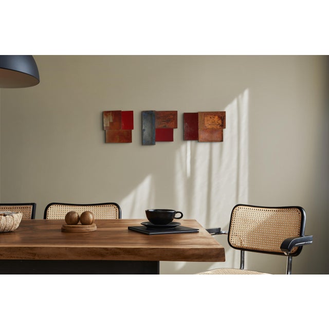 Contemporary Abstract Rust, Varnish and Aerosol on Metal "N 34 " by Andre Debono For Sale - Image 6 of 11