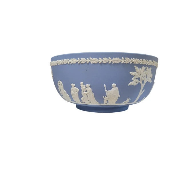 This Wedgwood blue Jasperware “Sacrifice” bowl is a fine example of the firm’s iconic Neoclassical design tradition....