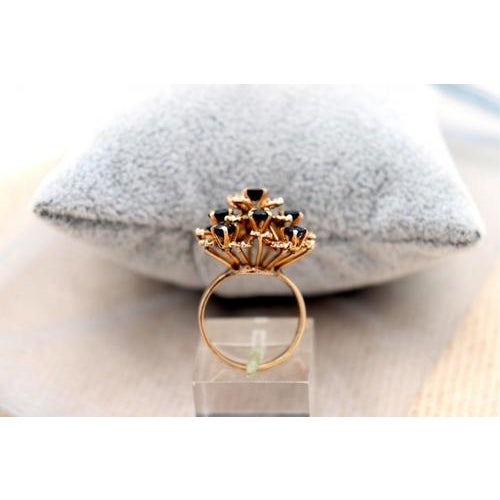 Gold Shower Shaped Ring For Sale - Image 5 of 9