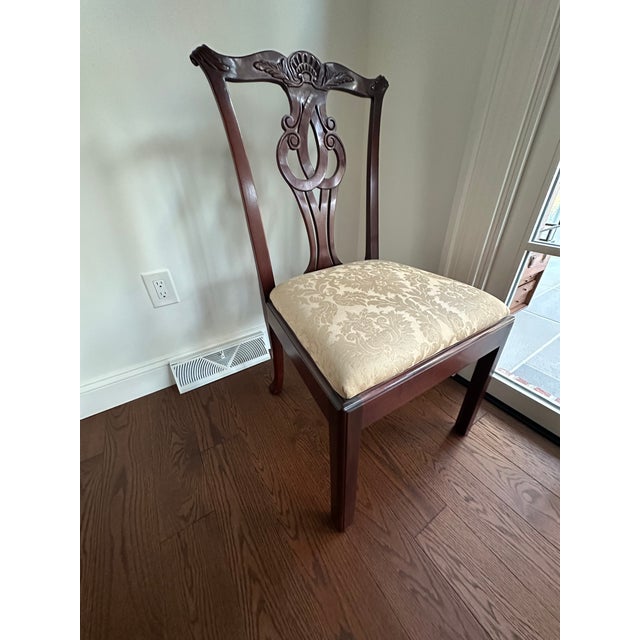 Baker Furniture Company Baker Furniture Chippendale Set of 8 Chairs For Sale - Image 4 of 5