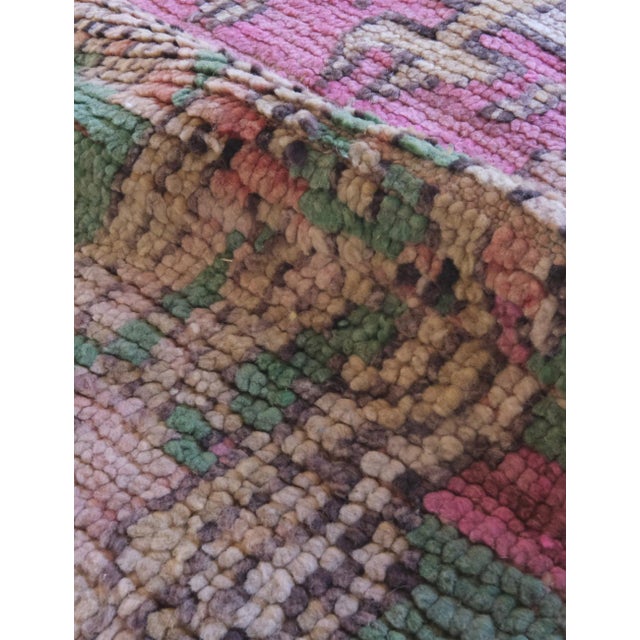 Boujad rugs are handwoven pile rugs from a small region in Haouz between the Middle Atlas and the Atlantic ocean. The...