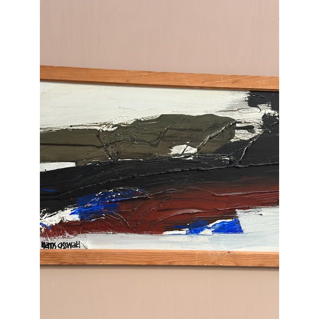 Hans Osswald, Hurricane, 1960s, Oil on Panel, Framed For Sale - Image 10 of 17