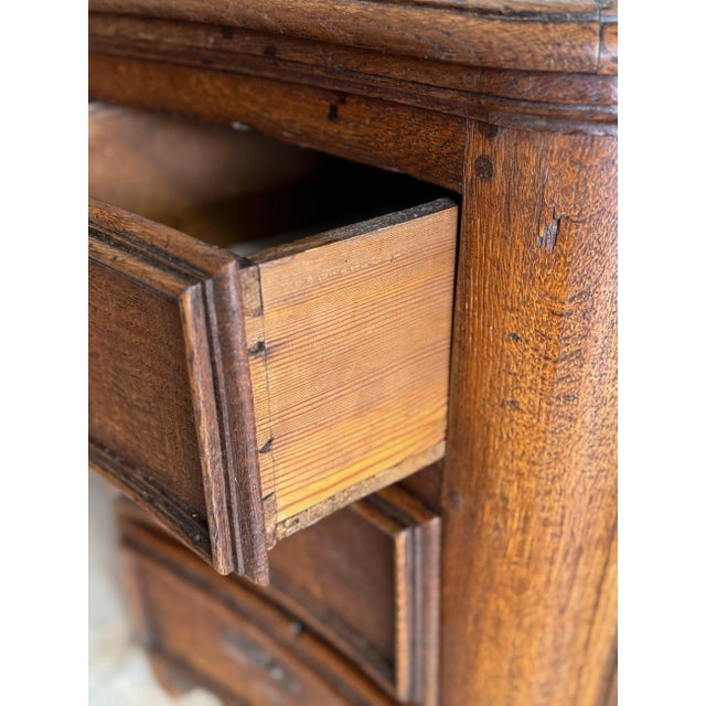 Brown Rare 19th Century French Oak Mazarin Desk For Sale - Image 8 of 11