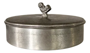 Pewter Lidded Box by Hans Bergström for Ystad-Metall, 1950