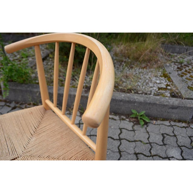 Wood Modern Danish Model J-151Beech Dining Chair by Erik Ole Jorgensen for Kvist Mobler, 1960s For Sale - Image 7 of 18