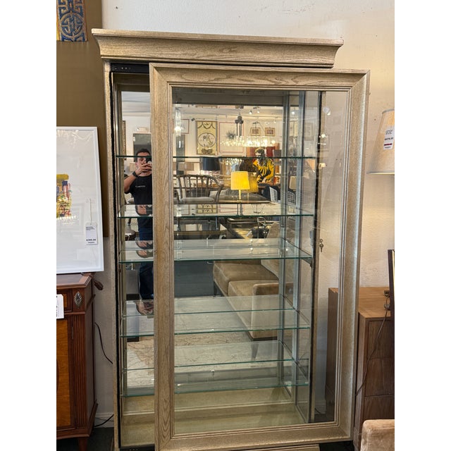 Pulaski Furniture Lyon Sliding Door Curio For Sale - Image 11 of 11