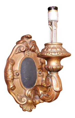19th Century French Gilded Cast Bronze Electrified Wall Sconce