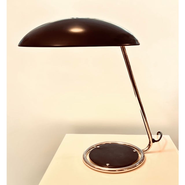 Black Bauhaus Model 6761 Table Lamp by Christian Dell for Kaiser Idell, Frankfurt am Main, Germany, 1950s For Sale - Image 8 of 18