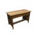 Crafters and Weavers Mission / Arts and Crafts Solid Oak Writing Desk - Walnut Stain For Sale In Chicago - Image 6 of 6
