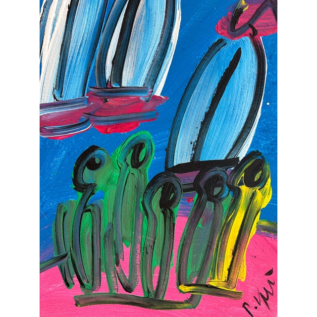 Abstract Expressionism Original Peter Keil Sailboats Painting For Sale - Image 3 of 5