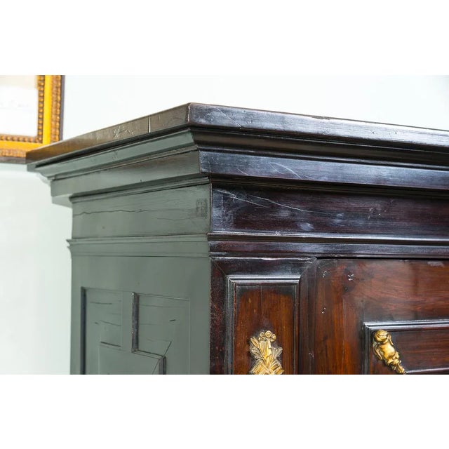 Ebony Antique French Ebonized Cabinet For Sale - Image 8 of 10