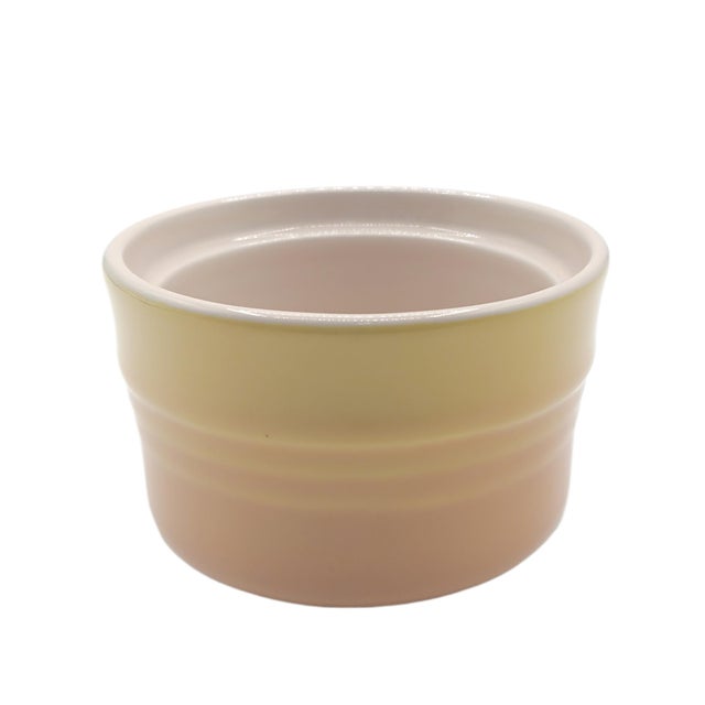 Ceramic Le Creuset Stoneware Nectar Mini Cocotte & Ramekin 2 Piece Set For Sale - Image 7 of 9