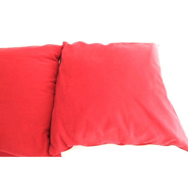 Pair of French Embroidered Napoleon Pillows by Jules Pansu, 17", Monogram N For Sale - Image 4 of 7
