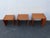 Danish Modern Waterfall Teak Wood Nesting Side End Tables 3pc Set 6650 For Sale - Image 12 of 15