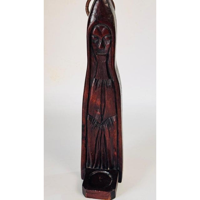 19th Century Abstract Wood Candleholder Sculpture, France, Set of 450 For Sale - Image 13 of 15