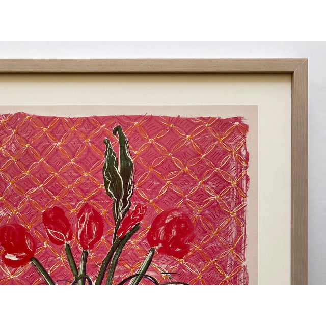 David Hockney Vintage 1985 Pop Art Lithograph Print Framed Exhibition Poster " Amaryllis in Vase " 1984 For Sale - Image 11 of 18
