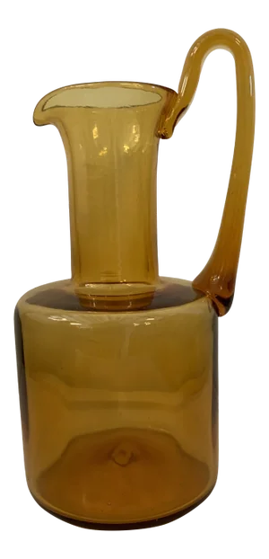 1960s Blenko Amber Optic Pitcher