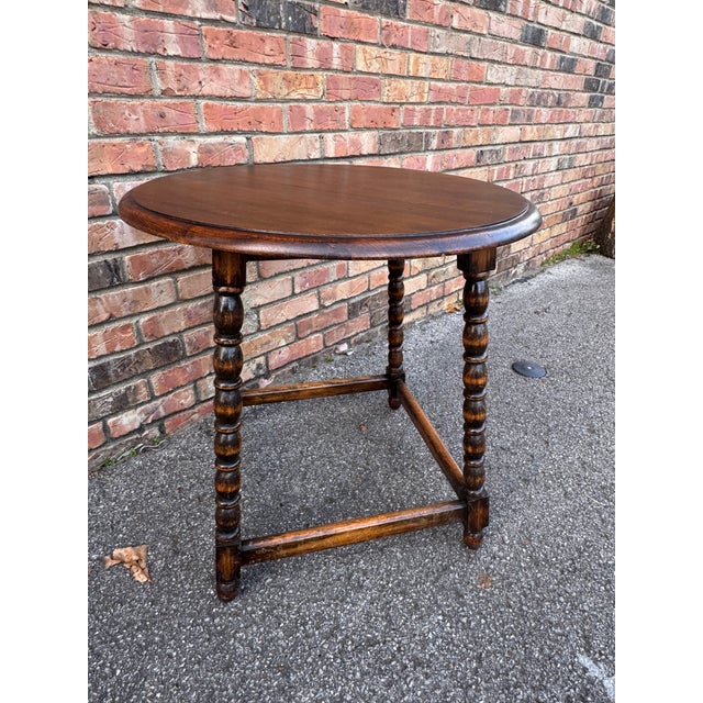 19th Century English Bobbin Twist Side Table For Sale - Image 9 of 9